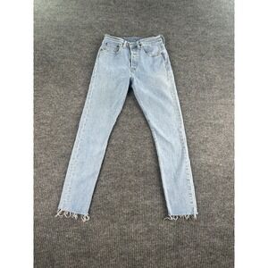Levi's 501 S Jeans Women 32x32 Light Wash Denim Skinny L5155 90s